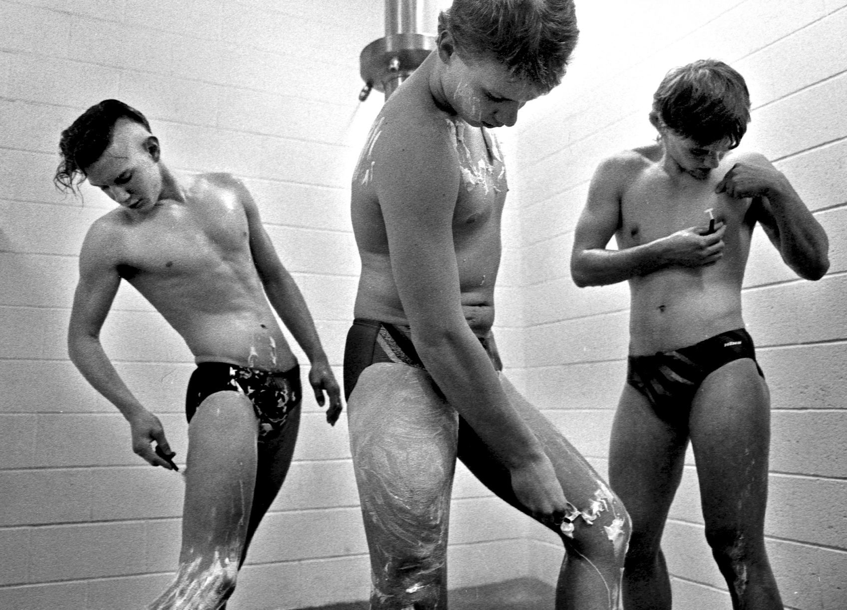 Swimmers 'shave down'